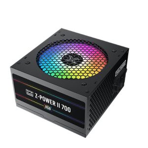 Z-Power II 700 RGB (500W, AC 230V Input, Double Forward, 12cm Fixed RGB Fan, Color Box, UK Power Cord)